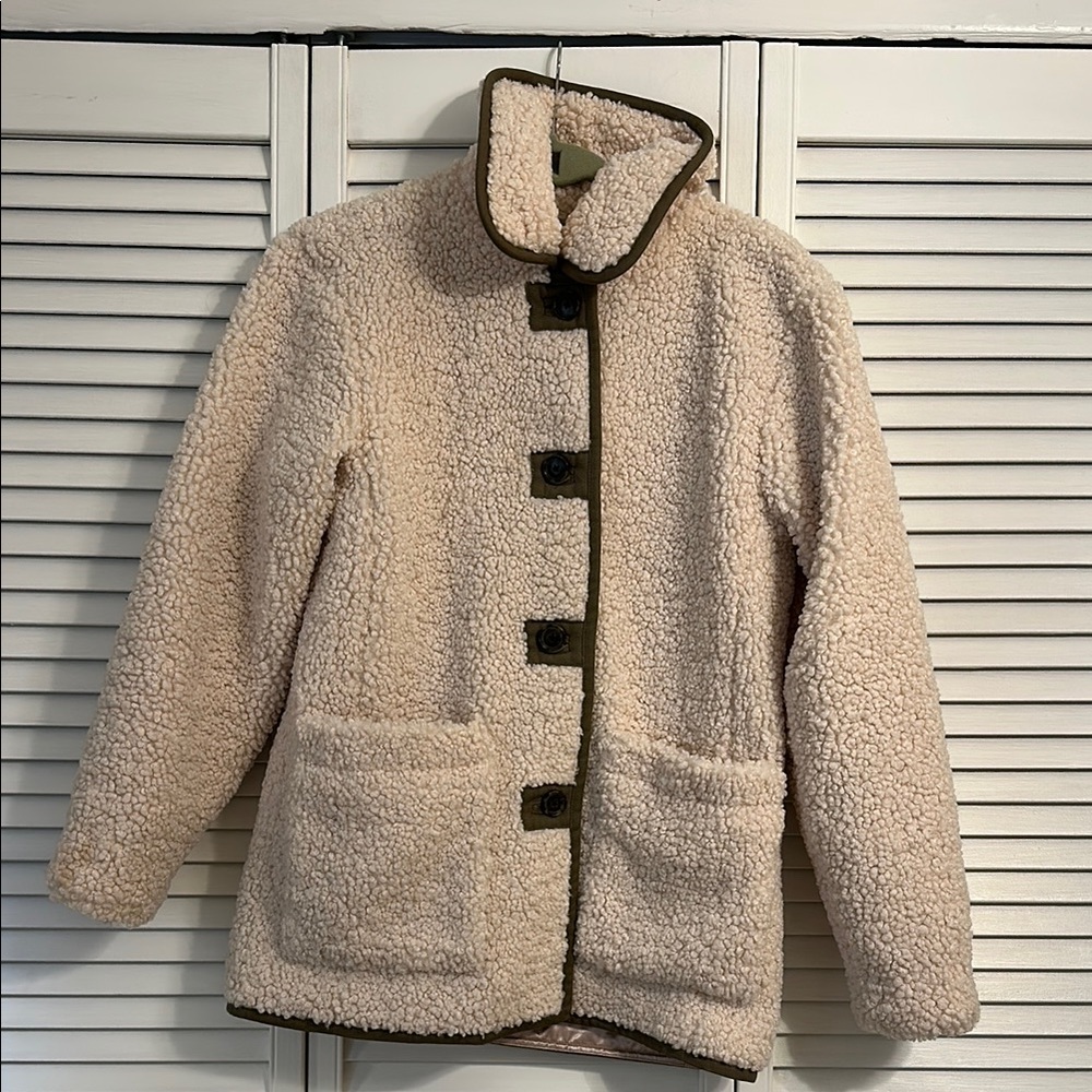 Jcrew teddy sherpa jacket